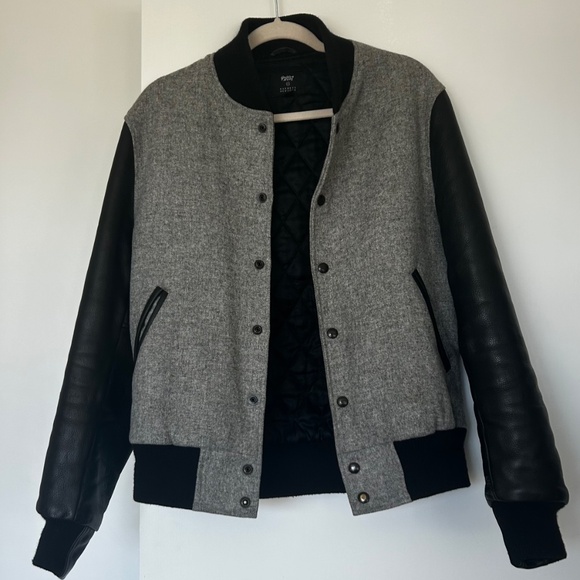 Golden Bear Leather/Wool Varsity Jacket size M - Picture 2 of 7